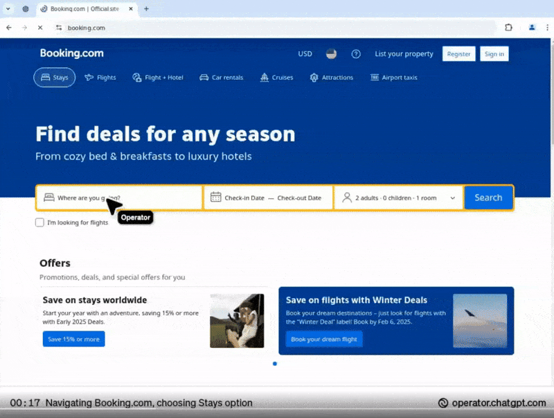 Bookingcom Openai Operator